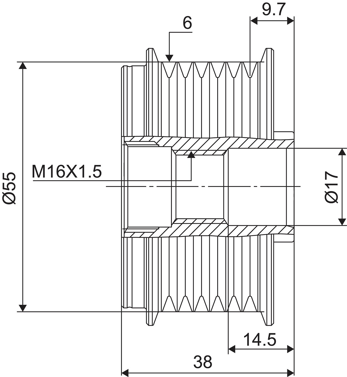 DISPOSITIVO RUOTA LIBERA ALTERNATORE
